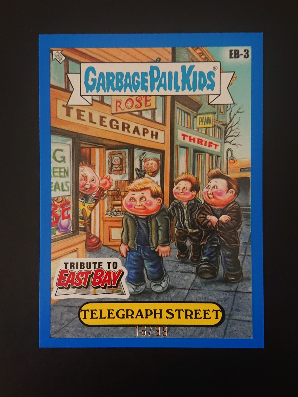 2025 Garbage Pail Kids GPK Green Day - Telegraph Street (14a) Blue /99 East Bay